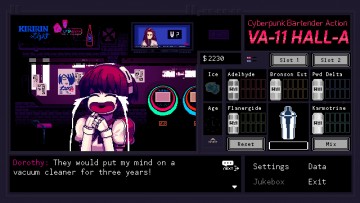 VA-11 Hall-A: Cyberpunk Bartender Action скриншот