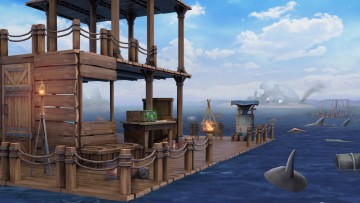 Ocean Nomad: Survival on Raft скриншот